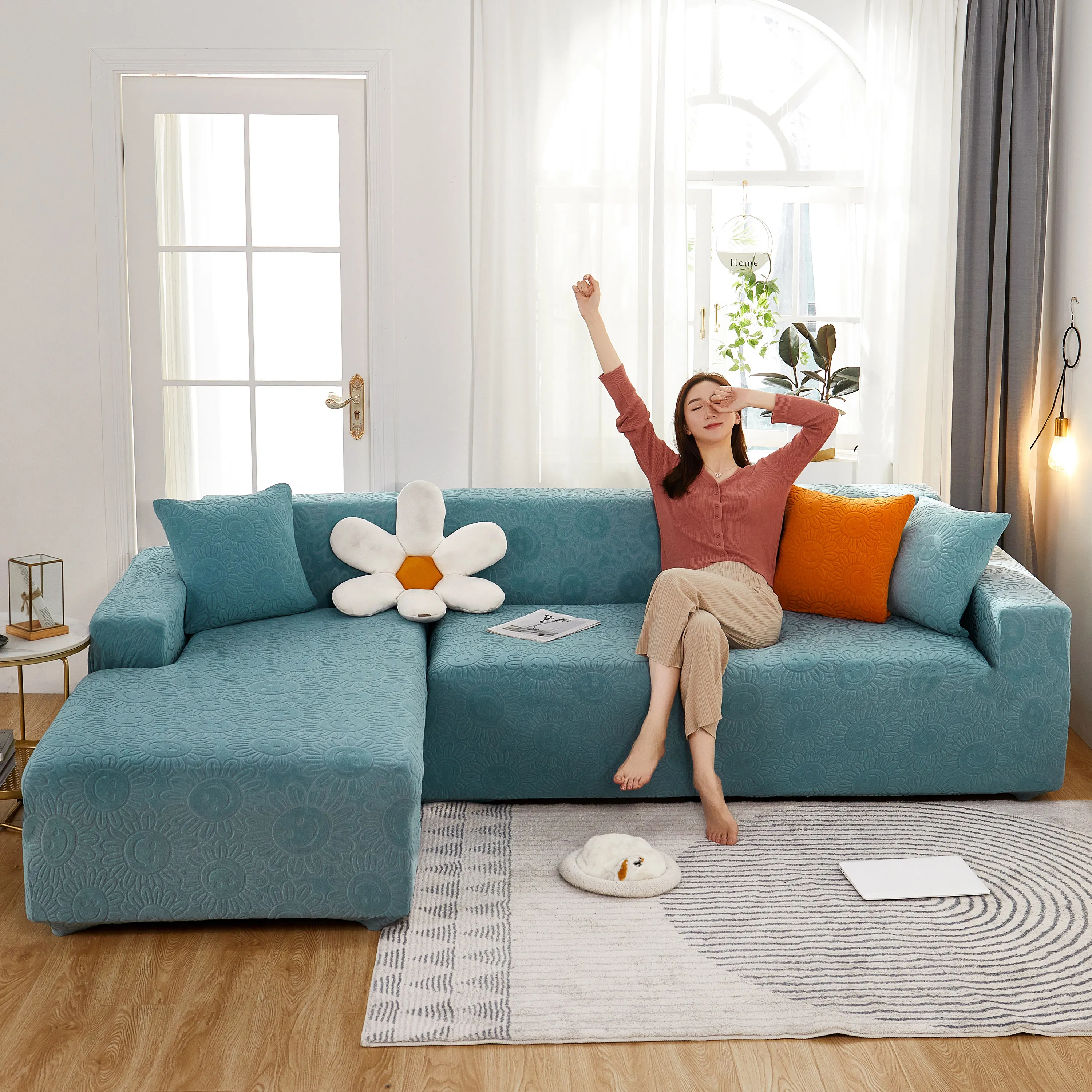 Jacquard Stretch Sofa Cover for Living Room Elastic Sofa Slipcover Sectional Couch Cover Furniture Protector 1/2/3/4 Seater
Jacquard Stretch Sofa Cover for Living Room Elastic Sofa Slipcover Sectional Couch Cover Furniture Protector 1/2/3/4 Seater