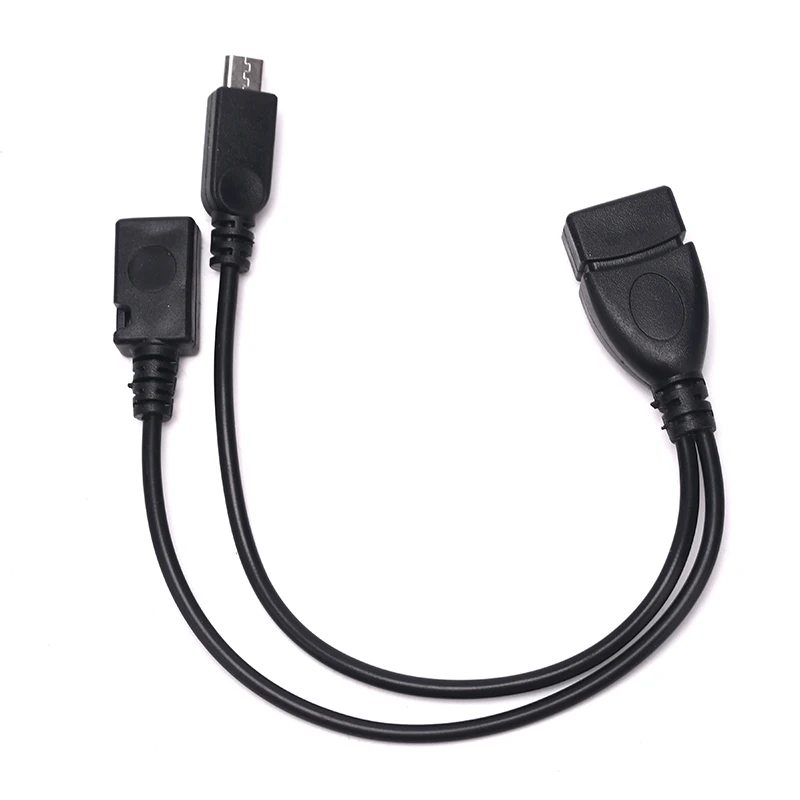 USB 2.0 TYPE A FEMALE 2 IN 1 OTG MICRO HOST POWER Y SPLITTER ADAPTER TO 5 PIN MALE CABLE | Мобильные телефоны и