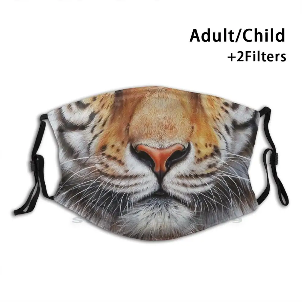 Faces Of The Wild - Amur Tiger Mouth Reusable Mouth Face Mask With Filters Kids Tiger Wildlife Portrait Animal Close Up
Faces Of The Wild - Amur Tiger Mouth Reusable Mouth Face Mask With Filters Kids Tiger Wildlife Portrait Animal Close Up