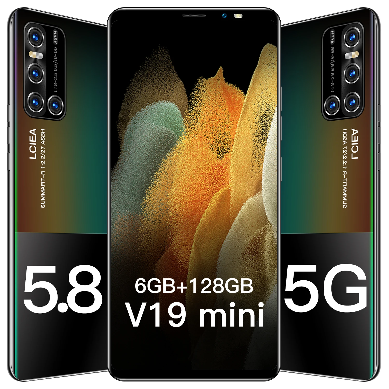 5g Cellphones Smartphones 5.8Inch V19mini 6GB 128GB 18MP+24MP Android 10 4500mAh 10Core Really Telephone MTK6889
5g Cellphones Smartphones 5.8Inch V19mini 6GB 128GB 18MP+24MP Android 10 4500mAh 10Core Really Telephone MTK6889