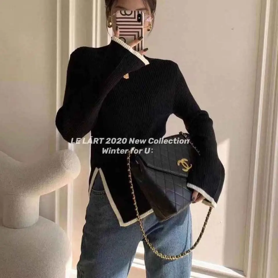 The New Knitted sSweater Autumn And Winter Self-Cultivation With Long-Sleeved Bottoming Shirt Female Turtleneck Sweater
The New Knitted sSweater Autumn And Winter Self-Cultivation With Long-Sleeved Bottoming Shirt Female Turtleneck Sweater