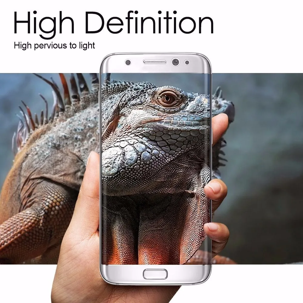 3D полное покрытие закаленное стекло для Samsung Galaxy S7 edge Защитная пленка экрана S6 Edge