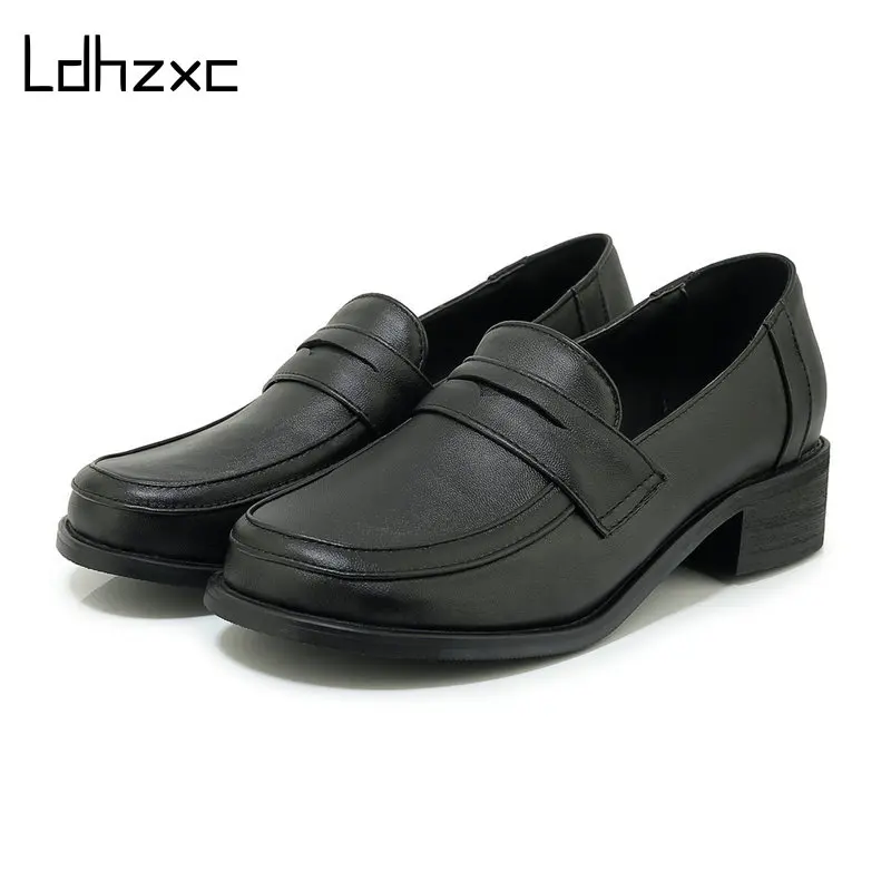 LDHZXC 2021 New Brand Women Pumps Med Heel Shoes Round Toe Vintag Slip on Shallow Casual Loafer Shoes Size 33-48 Black Brown
LDHZXC 2021 New Brand Women Pumps Med Heel Shoes Round Toe Vintag Slip on Shallow Casual Loafer Shoes Size 33-48 Black Brown