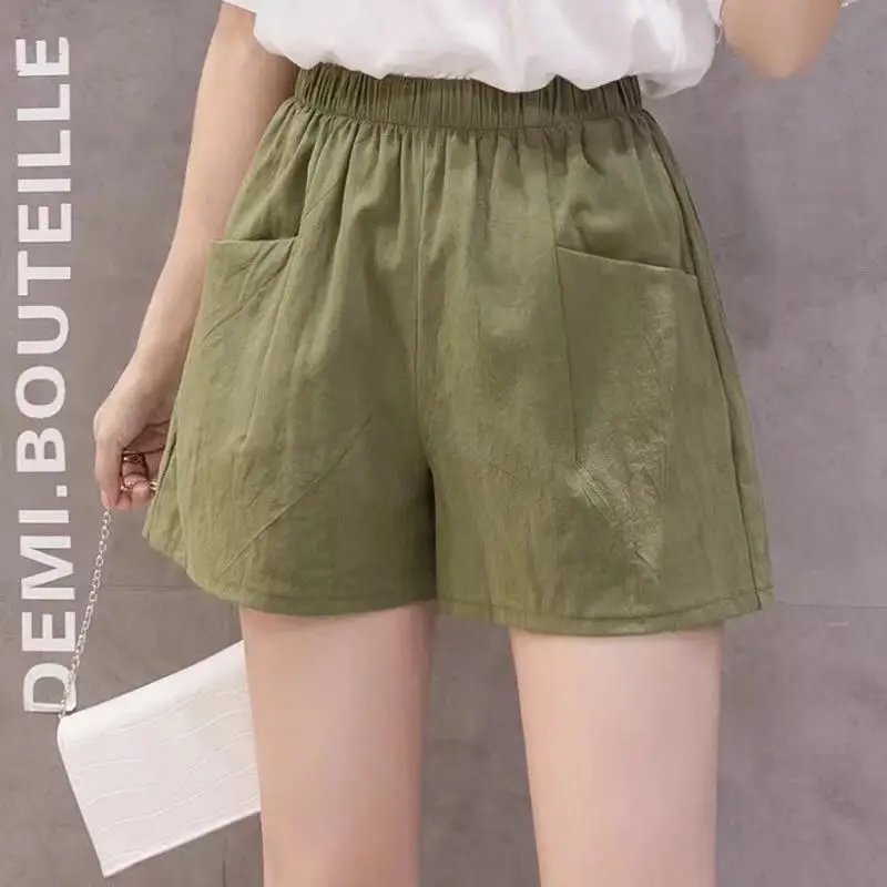 Summer Women's Sports Shorts High Waist Pocket Cotton Linen Oversized Casual Wide-Leg Pants Loose Solid Beach Home Wear Gym
Summer Women's Sports Shorts High Waist Pocket Cotton Linen Oversized Casual Wide-Leg Pants Loose Solid Beach Home Wear Gym