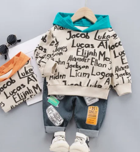 Children Fashion Clothes Suit Spring Kids Boy Girl Letter Hoodies jeans 2Pcs/sets Baby Toddler Clothing Infant Sportswear sets
Children Fashion Clothes Suit Spring Kids Boy Girl Letter Hoodies jeans 2Pcs/sets Baby Toddler Clothing Infant Sportswear sets