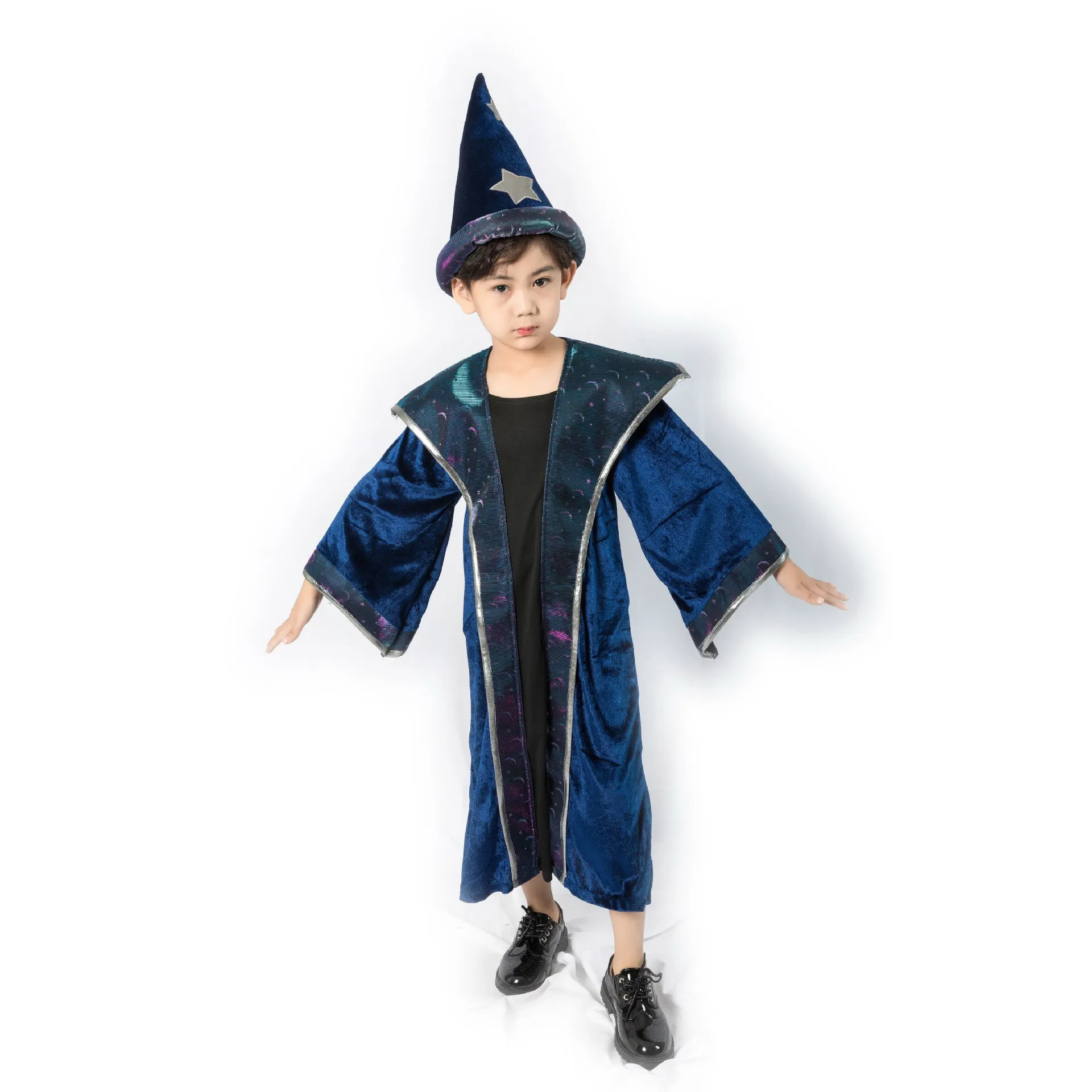 Kids Halloween Magician Costumes Children Wizard Magic Little Student Costume Cosplay Robe Boy Girl Trickster Enchanter Costume
Kids Halloween Magician Costumes Children Wizard Magic Little Student Costume Cosplay Robe Boy Girl Trickster Enchanter Costume