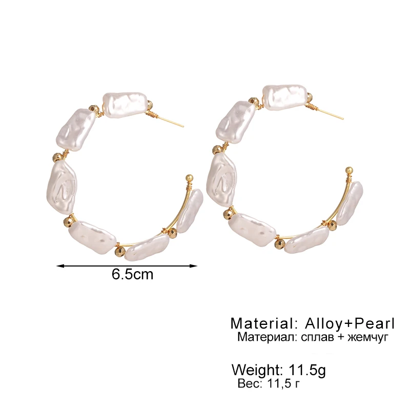 Vienkim Trendy Pearl Hoop Earrings for Women Fashion Gold Geometirc Circle Earrings Brincos Gift Jewelry 2021 Accessories
Vienkim Trendy Pearl Hoop Earrings for Women Fashion Gold Geometirc Circle Earrings Brincos Gift Jewelry 2021 Accessories