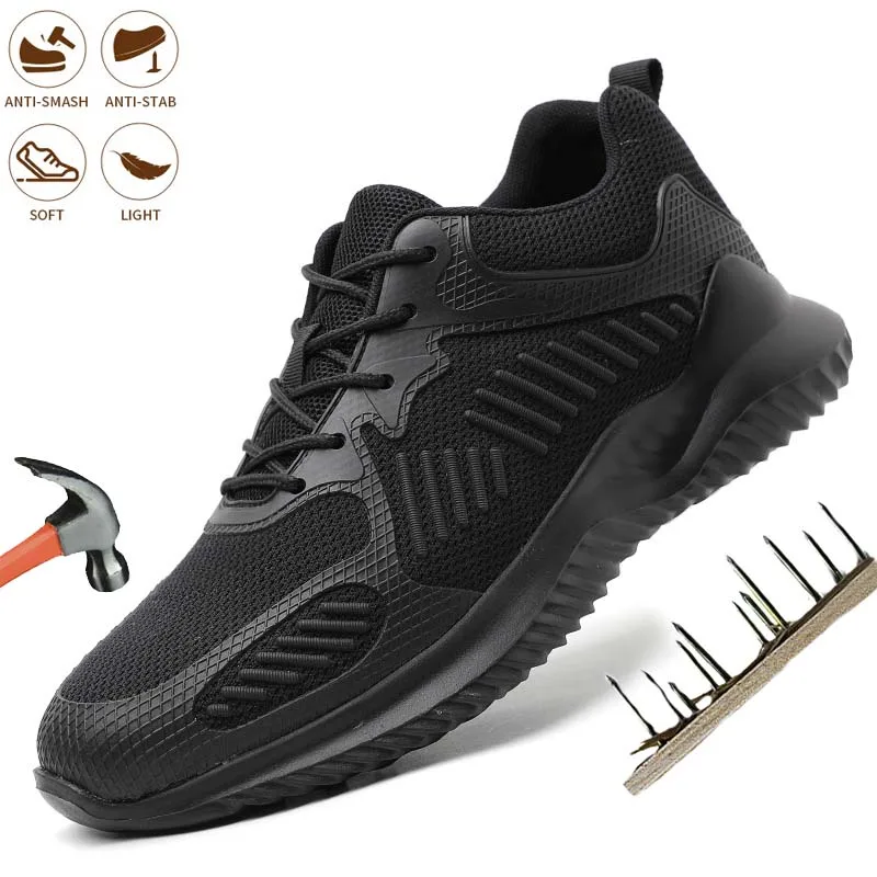 Men Safety Work Shoes Steel Toe Cap Breathable Outdoor Footwear Industrial Anti-puncture Lightweight Boots Comfortable Sneakers
Men Safety Work Shoes Steel Toe Cap Breathable Outdoor Footwear Industrial Anti-puncture Lightweight Boots Comfortable Sneakers