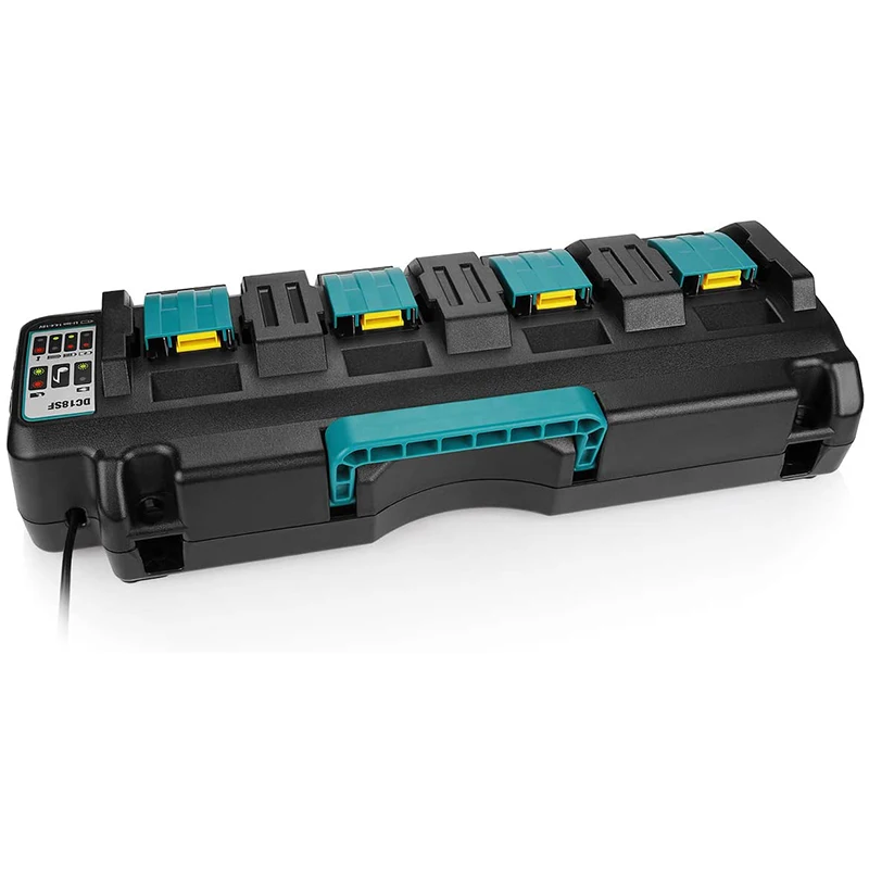 DC18SF 4-Port 14.4V 18V 4X3A Li-Ion Battery Charger For Makita BL1820 BL1830 BL1850 BL1430 Power Tools
DC18SF 4-Port 14.4V 18V 4X3A Li-Ion Battery Charger For Makita BL1820 BL1830 BL1850 BL1430 Power Tools
