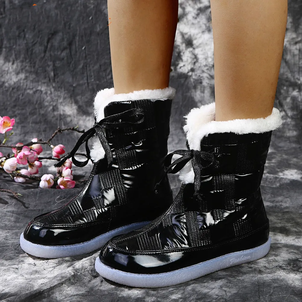 2021 Winter Women's Boots Warm Shoes Plus Velvet Thick Lace-up Boots Lady Non-slip Fashion Boots Women Boots Ankle Boots
2021 Winter Women's Boots Warm Shoes Plus Velvet Thick Lace-up Boots Lady Non-slip Fashion Boots Women Boots Ankle Boots