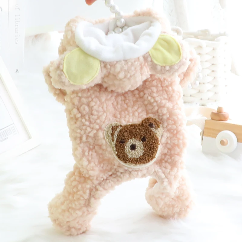 2021 Winter Pet Dog Clothes Thick Grain Fleece Warm Jumpsuits Chihuahua Teddy Jacket Coats Cute Bear Print Puppy Dog Costumes
2021 Winter Pet Dog Clothes Thick Grain Fleece Warm Jumpsuits Chihuahua Teddy Jacket Coats Cute Bear Print Puppy Dog Costumes