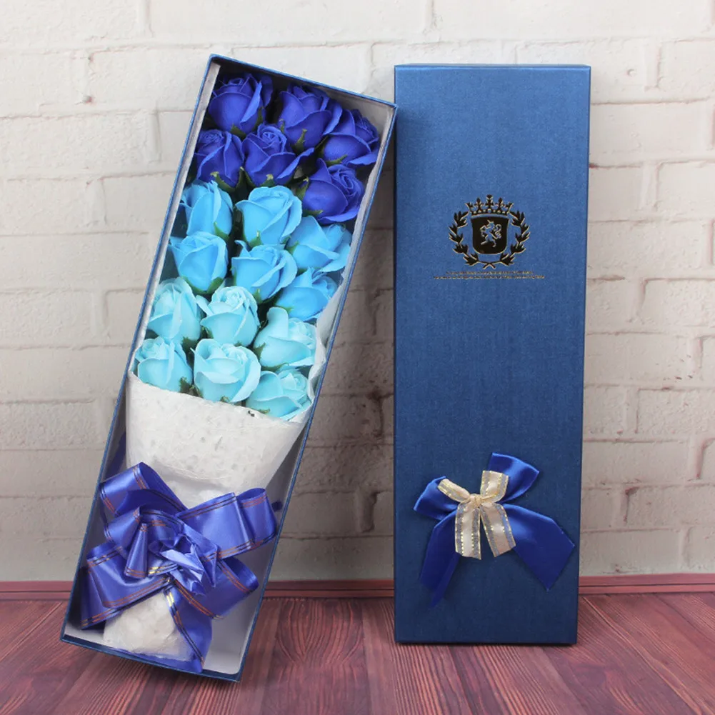 Artificial Rose Bouquet Simulation Rose Modeling Soap Flower Handmade With Box Love Valentine's Day Present Wedding Decoration
Artificial Rose Bouquet Simulation Rose Modeling Soap Flower Handmade With Box Love Valentine's Day Present Wedding Decoration