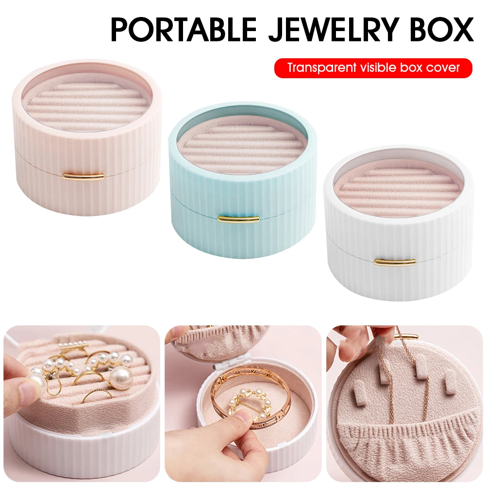 Mini Portable Jewelry Box Double-Layer HIPS Jewelry Storage Case Display Holder For Earrings Necklaces Bracelets Women Gift
Mini Portable Jewelry Box Double-Layer HIPS Jewelry Storage Case Display Holder For Earrings Necklaces Bracelets Women Gift