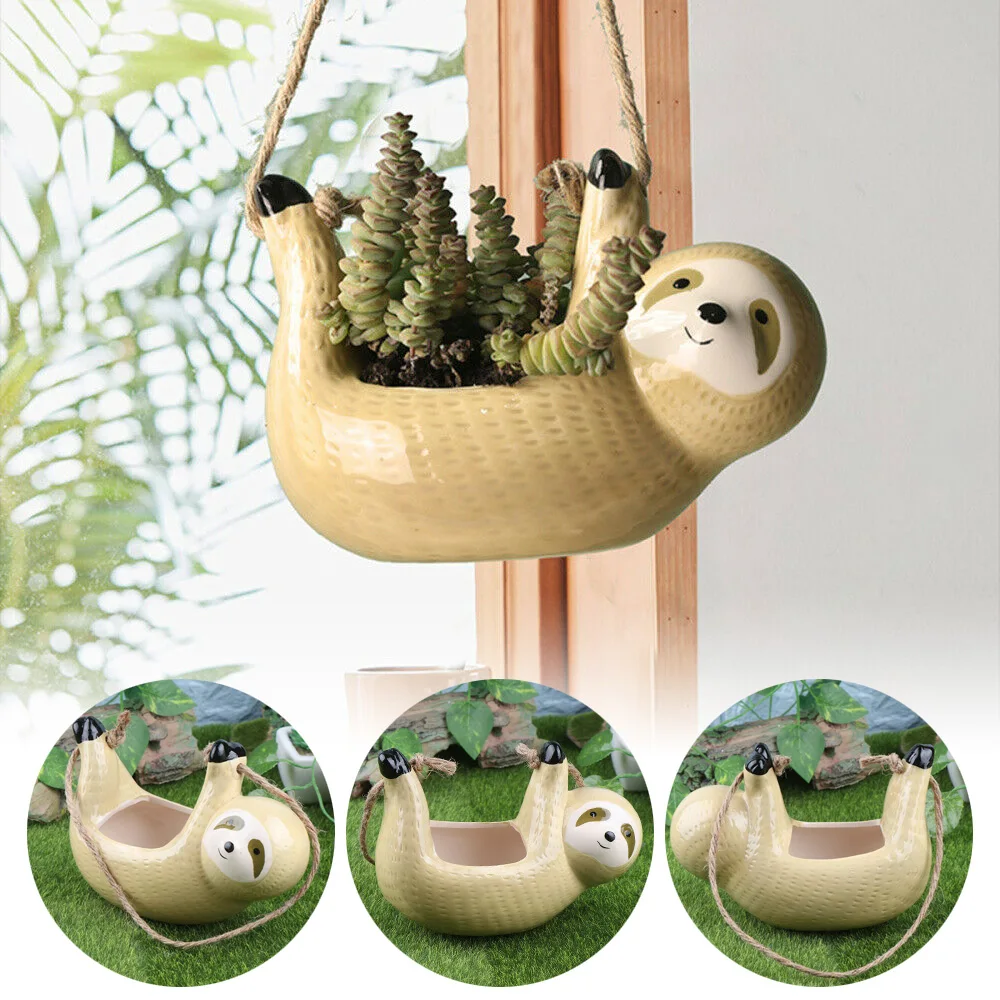 Скандинавская стена висящая керамическая ваза, ваза, милый цветочный горшок в форме Ленивца, сциндапсус, суккуленты, цветочный горшок, укра... 
Скандинавская стена висящая керамическая ваза, ваза, милый цветочный горшок в форме Ленивца, сциндапсус, суккуленты, цветочный горшок, укра...