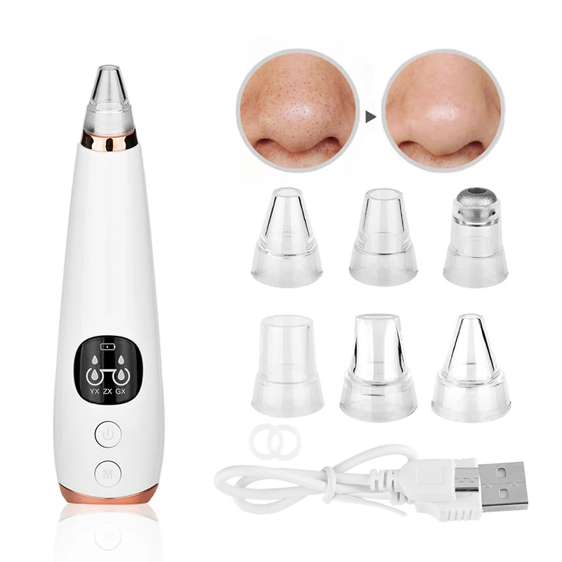Electric Acne Vacuum Extractor Suction Tool Black Spots Pore Cleaner Skin Care Facial Clean Machine Blackhead Remover Point Noir
Electric Acne Vacuum Extractor Suction Tool Black Spots Pore Cleaner Skin Care Facial Clean Machine Blackhead Remover Point Noir