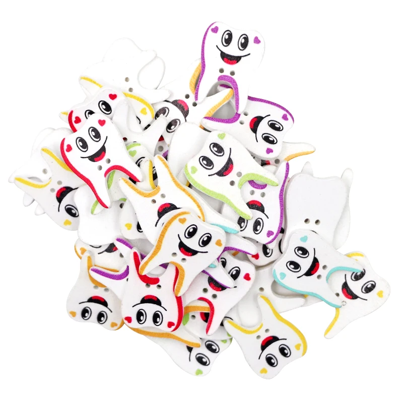 100/500pcs Wooden Mixed 2 Holes Tooth Shape Buttons Decoration Molar Badge Clothes Sewing Scrapbooking Accessories DIY Crafts
100/500pcs Wooden Mixed 2 Holes Tooth Shape Buttons Decoration Molar Badge Clothes Sewing Scrapbooking Accessories DIY Crafts