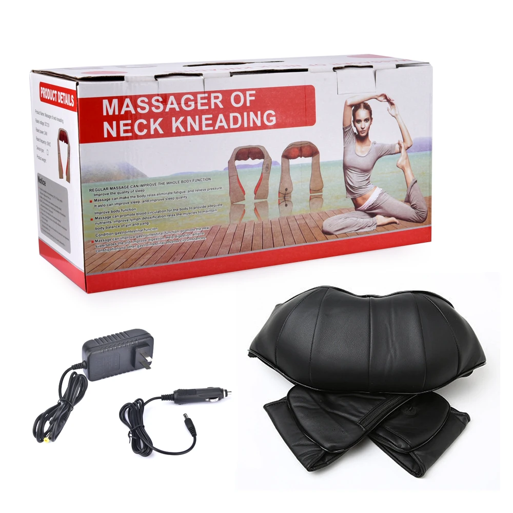 U Shape Electrical Shiatsu Back Neck Shoulder Body Massager Shawl Infrared Heated 4D Kneading Car/Home Massager Pain Relief
U Shape Electrical Shiatsu Back Neck Shoulder Body Massager Shawl Infrared Heated 4D Kneading Car/Home Massager Pain Relief