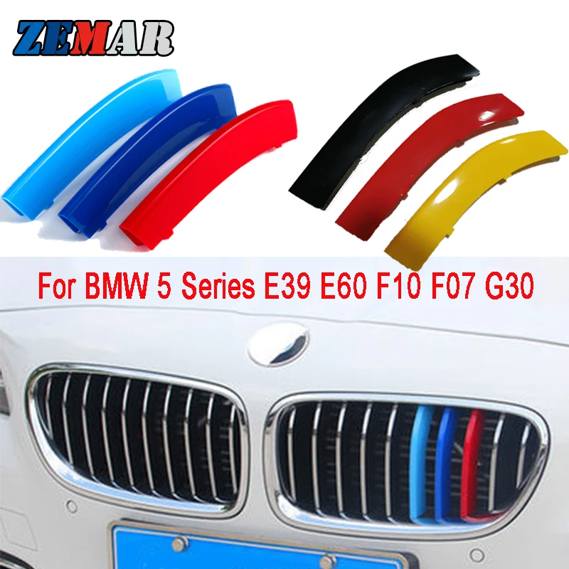 3 шт. ABS M немецкий цвет для BMW F10 E39 E60 F07 G30 F18 5 серий GT GT5 автомобильная гоночная
