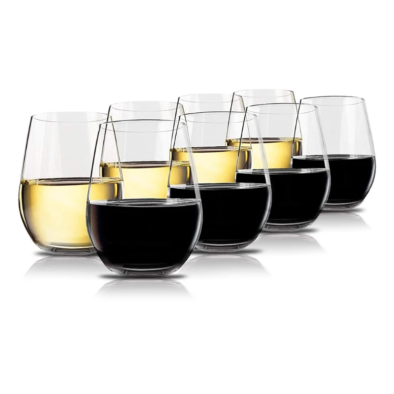 12 Pcs Disposable Plastic Wine Cups Unbreakable Clear Stemless Wine Glasses Set Shatterproof Recyclable Drinkware Home Bar
12 Pcs Disposable Plastic Wine Cups Unbreakable Clear Stemless Wine Glasses Set Shatterproof Recyclable Drinkware Home Bar