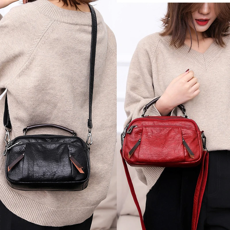 ZMQN Women Bag 2020 Soft Leather Crossbody Bag For Women Shoulder Zipper Red Small Handbags Ladies Hand Bags Bolsa Feminina C264
ZMQN Women Bag 2020 Soft Leather Crossbody Bag For Women Shoulder Zipper Red Small Handbags Ladies Hand Bags Bolsa Feminina C264