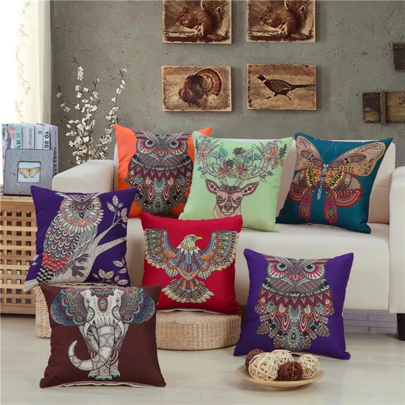 45x45cm Retro Cushion Cover Home Cotton Linen Animal Printed Throw Pillowcase Bedroom Living Room Decor
45x45cm Retro Cushion Cover Home Cotton Linen Animal Printed Throw Pillowcase Bedroom Living Room Decor