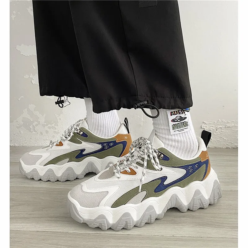 Fashion Ins Men Casual Shoes Platform Shoes Summer Mens Sneakers Lace Up Tenis Masculino Zapatos Casuales Hard-Wearing Comfort
Fashion Ins Men Casual Shoes Platform Shoes Summer Mens Sneakers Lace Up Tenis Masculino Zapatos Casuales Hard-Wearing Comfort