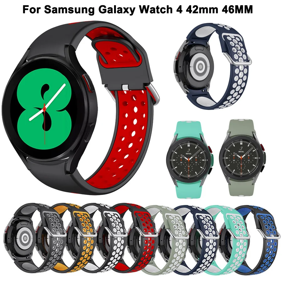 20mm Silicone Band Strap For Samsung Galaxy Watch 4 Classic 42mm 46mm Bracelet Wriststrap For Galaxy Watch 4 40mm 44mm Correa
20mm Silicone Band Strap For Samsung Galaxy Watch 4 Classic 42mm 46mm Bracelet Wriststrap For Galaxy Watch 4 40mm 44mm Correa