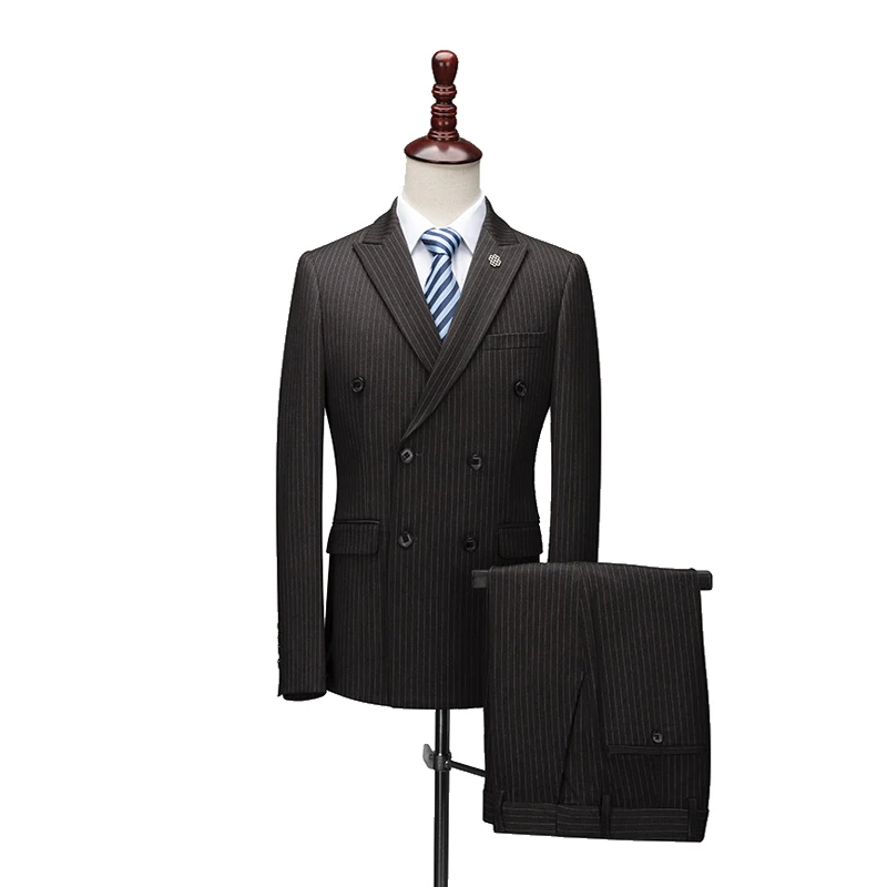 Stripe Three Pieces Men Dress Suits Casual Commuter office business Mens suits For Wedding(Blazer+Vest+Pants)
Stripe Three Pieces Men Dress Suits Casual Commuter office business Mens suits For Wedding(Blazer+Vest+Pants)