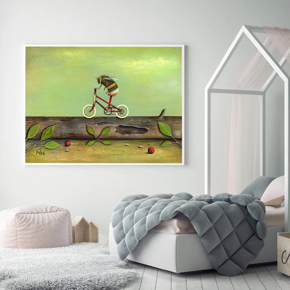 Cartoon Bee Bicycle Nordic Posters And Prints Wall Art Canvas Painting Swan Nursery Art Prints Wall Pictures For Kids Room Decor
Cartoon Bee Bicycle Nordic Posters And Prints Wall Art Canvas Painting Swan Nursery Art Prints Wall Pictures For Kids Room Decor
