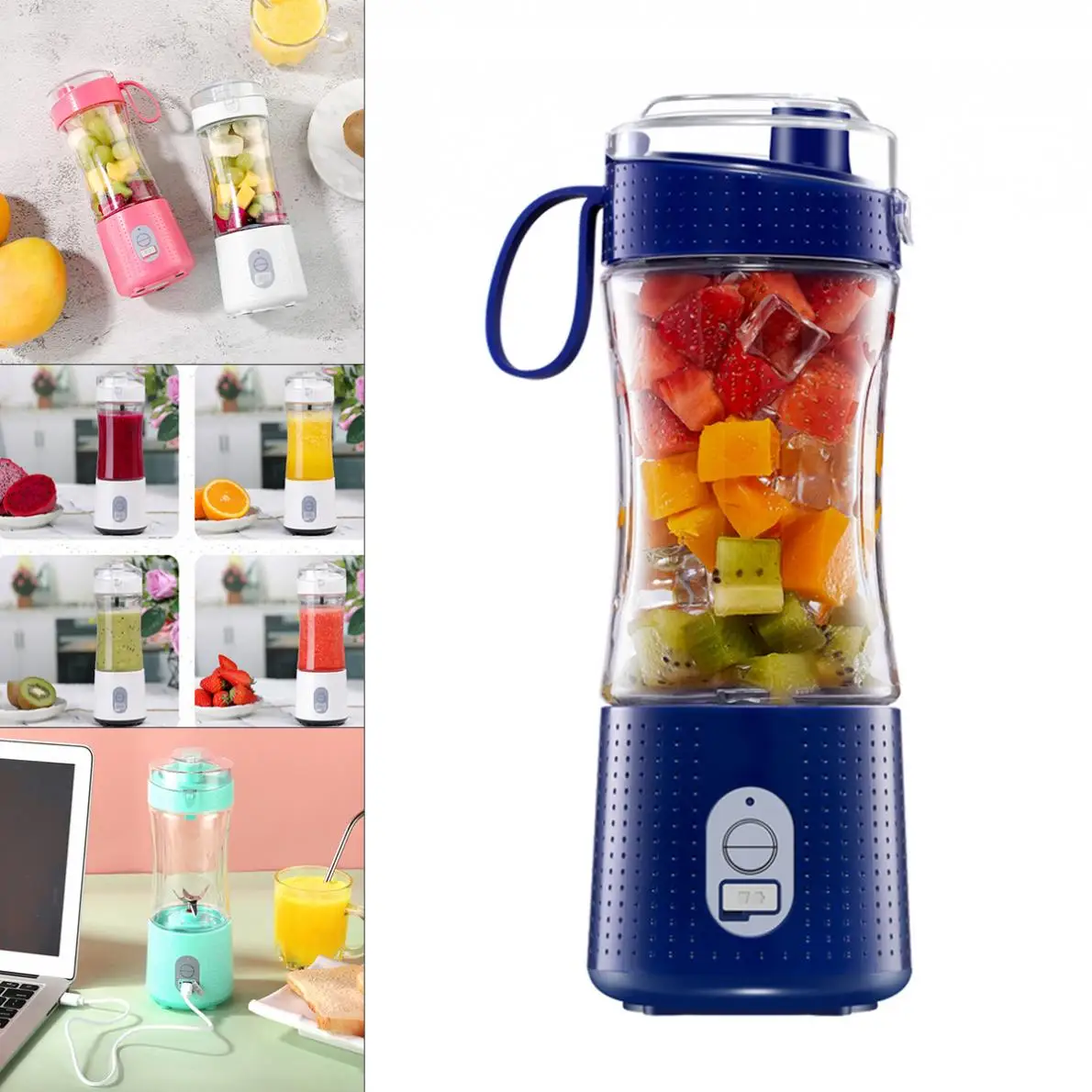 4000mAh Mini Portable Blender Handheld Fruit Juicer Cup Smoothies Mixer with Six Blades for Home Office Sports Travel
4000mAh Mini Portable Blender Handheld Fruit Juicer Cup Smoothies Mixer with Six Blades for Home Office Sports Travel