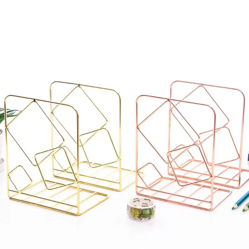 2pcs Square/Round Desktop Bookends Gold/Rose Gold Support Stand Holder Shelf Metal Desktop Bookends School Office Supplies
2pcs Square/Round Desktop Bookends Gold/Rose Gold Support Stand Holder Shelf Metal Desktop Bookends School Office Supplies
