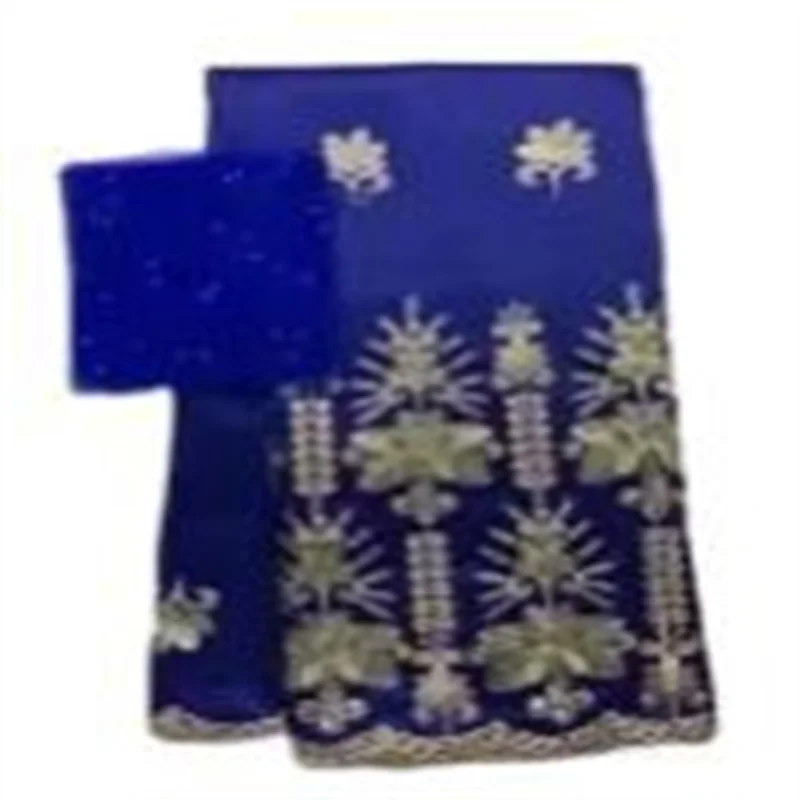 2+5 yards Soft Silk Lace Fabric 2022 Royal blue High Quality George Lace With Sequins Sati Nigerian Tulle Net Lace For Wedding
2+5 yards Soft Silk Lace Fabric 2022 Royal blue High Quality George Lace With Sequins Sati Nigerian Tulle Net Lace For Wedding