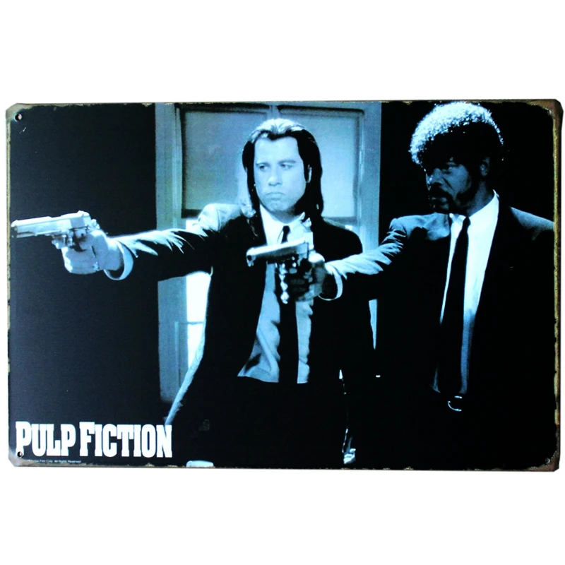 Pulp fiction Movie Metal Plaque Gift PUB Wall art Painting Bar Craft Tin Sign Decor AA-165 Mix order 20*30 CM
Pulp fiction Movie Metal Plaque Gift PUB Wall art Painting Bar Craft Tin Sign Decor AA-165 Mix order 20*30 CM