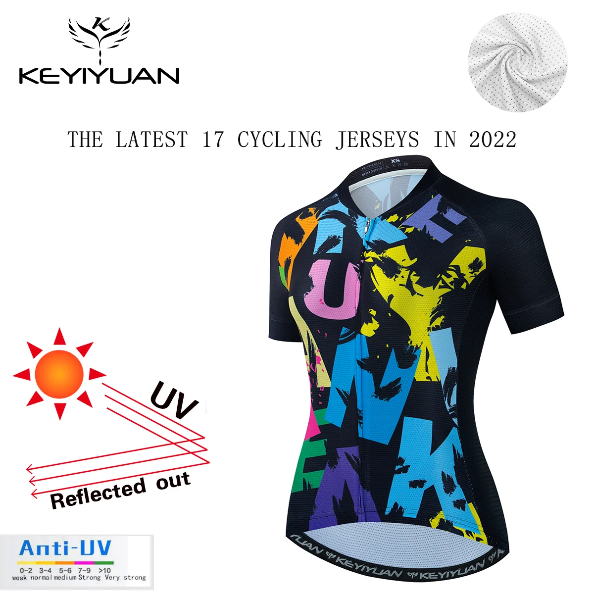 

KEYIYUAN Retro Cycling Jersey Women Short Sleeve Bike Shirt Road Bicycle Clothing Mtb Wear Tops Maillot Ciclismo Mujer Verano