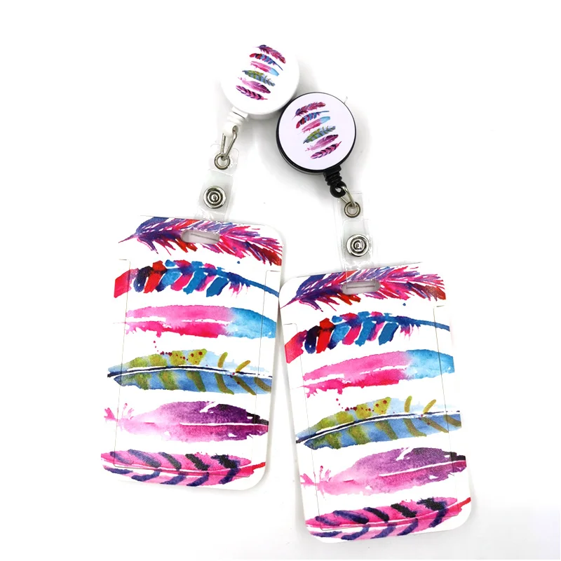 Colorful Feathers Leaves Cartoon Retractable Badge Reel Lanyard Nurse ID Business Credit Card Work Card Badge Holder Office
Colorful Feathers Leaves Cartoon Retractable Badge Reel Lanyard Nurse ID Business Credit Card Work Card Badge Holder Office
