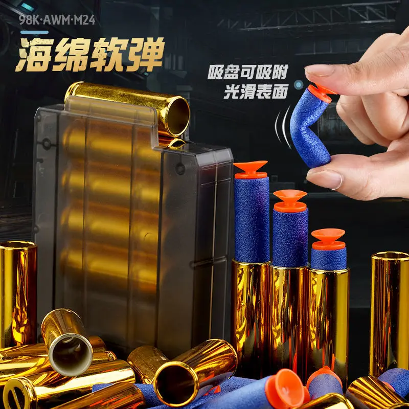 Shell Ejection EVA Soft Bullet Gun General Accessories For AWM 98k M24 Sniper Rifle Airsoft Toy Weapon Pistol Airsift CS Sport
Shell Ejection EVA Soft Bullet Gun General Accessories For AWM 98k M24 Sniper Rifle Airsoft Toy Weapon Pistol Airsift CS Sport