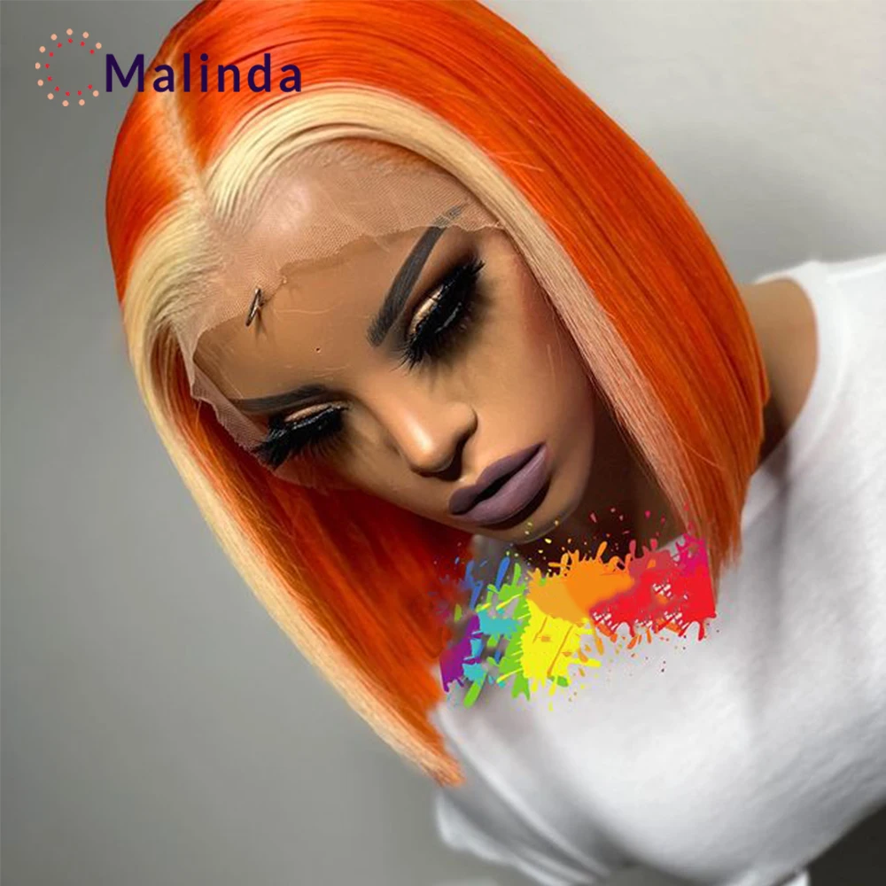 Ginger Lace Orange Wig Blonde Bob 100% Human Hair Wigs For Women Wigs Brown Short Hair Pre Plucked With Baby Hair Remy 
Ginger Lace Orange Wig Blonde Bob 100% Human Hair Wigs For Women Wigs Brown Short Hair Pre Plucked With Baby Hair Remy