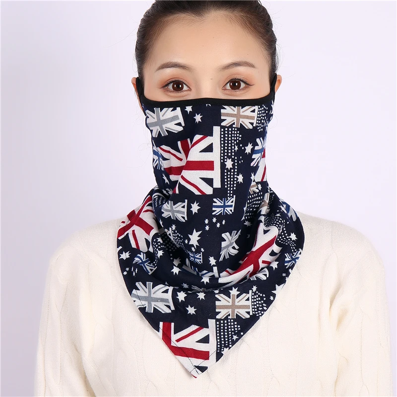 2021 зимний шарф маска для лица женские шарфы с кольцом на шею хлопковые теплые