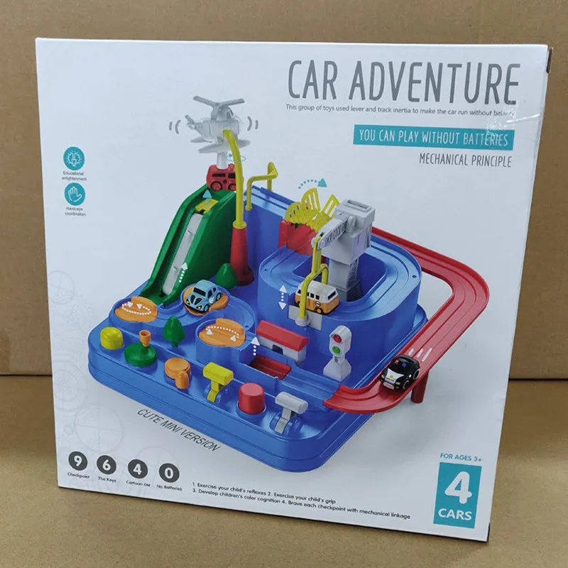 Rail Car Train Track Toys for Kids Montessori Boys Girls Xmas Gifts 4 Racing Cars Mechanical Adventure Brain Table Game English
Rail Car Train Track Toys for Kids Montessori Boys Girls Xmas Gifts 4 Racing Cars Mechanical Adventure Brain Table Game English