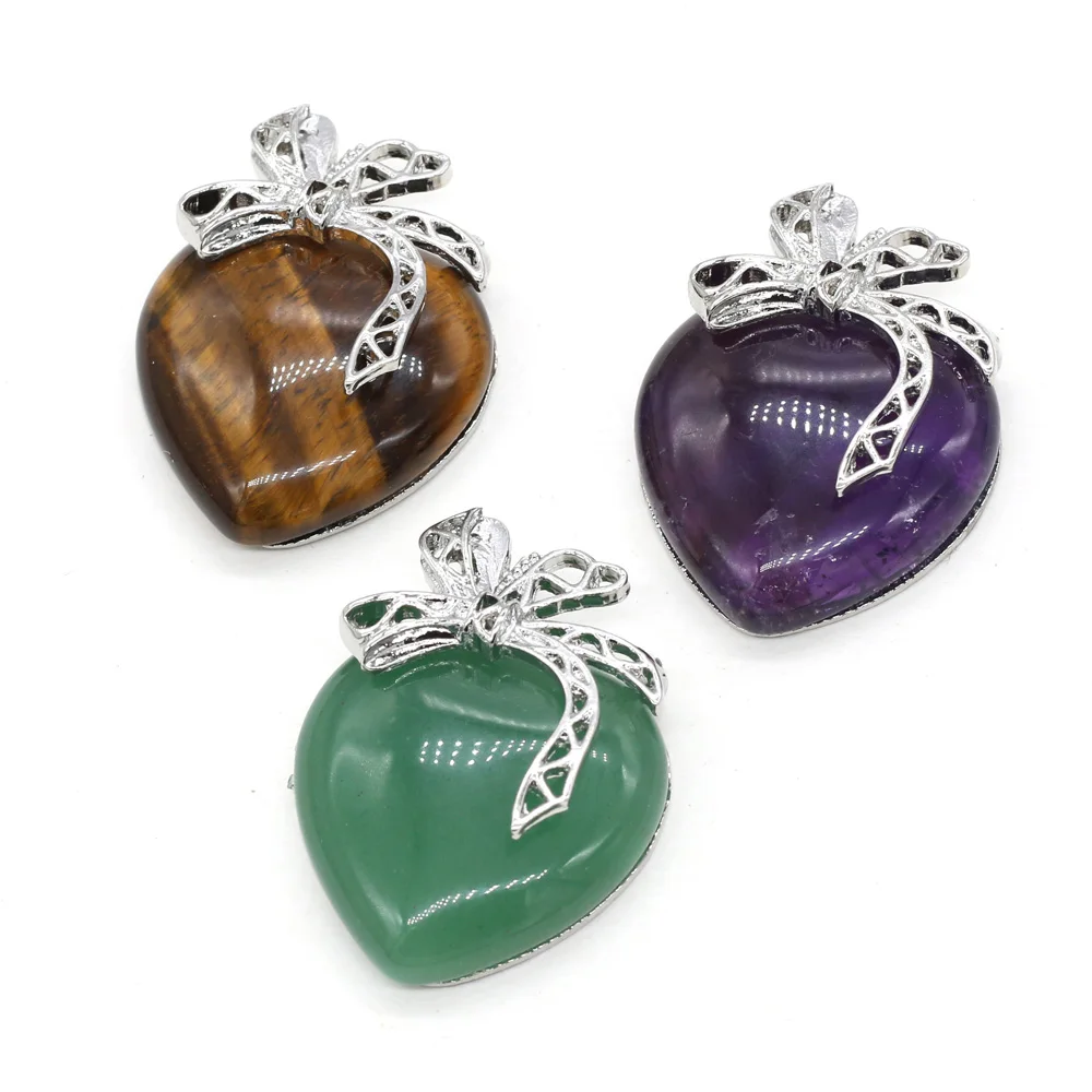Natural Crystal Stone Pendants Heart Shape Green Aventurine Amethysts Opal Charms for Jewelry Making Necklace Bracelet DIY Gift
Natural Crystal Stone Pendants Heart Shape Green Aventurine Amethysts Opal Charms for Jewelry Making Necklace Bracelet DIY Gift