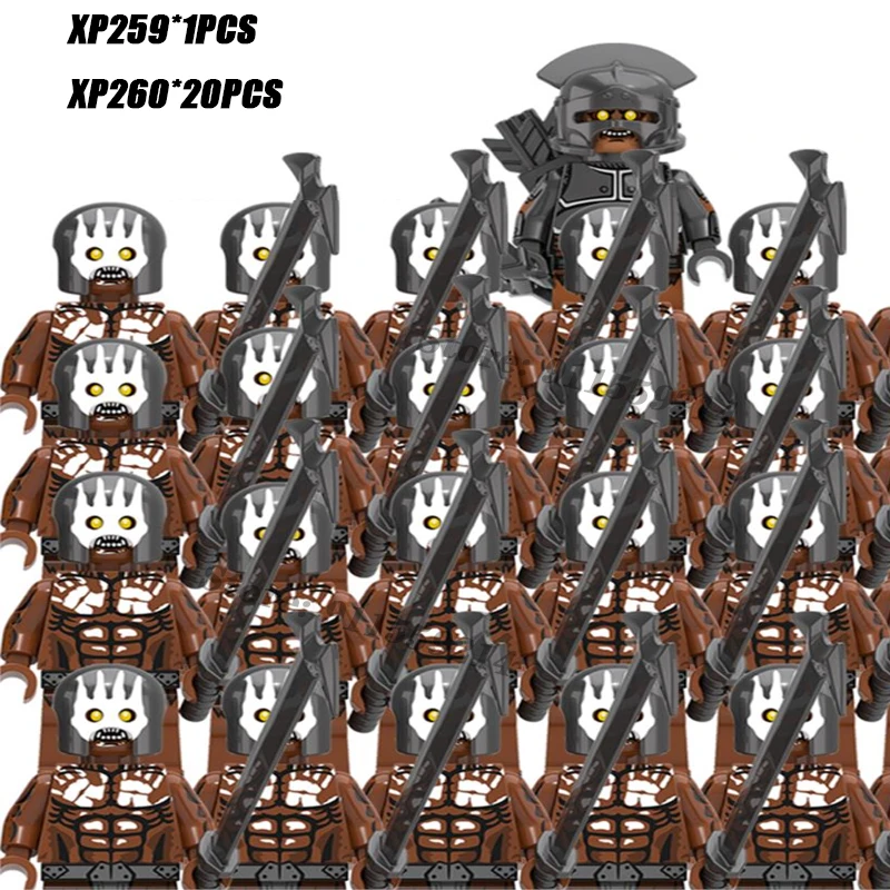 21PCS Medieval Knight Army Set Dwarf Strong Orc Toy Clone Minifigure Building Block DIY Child Army Model Building Block Toy
21PCS Medieval Knight Army Set Dwarf Strong Orc Toy Clone Minifigure Building Block DIY Child Army Model Building Block Toy