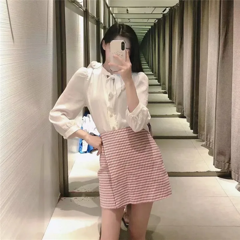 NWOMN Za Pink Women's Skort Summer Fashion 2021 High Waist Short Skirts Woman Vintage Plaid Side Zip Wide Shorts
NWOMN Za Pink Women's Skort Summer Fashion 2021 High Waist Short Skirts Woman Vintage Plaid Side Zip Wide Shorts