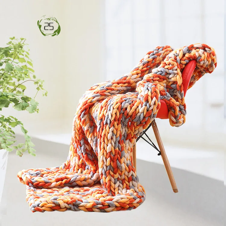 2cm Finger Thick 120x150cm Knitted Blanket Yarn Throw Soft Warm Decor Bed Home Textile 100% Acryl Hand Chunky Knitted Blanket
2cm Finger Thick 120x150cm Knitted Blanket Yarn Throw Soft Warm Decor Bed Home Textile 100% Acryl Hand Chunky Knitted Blanket