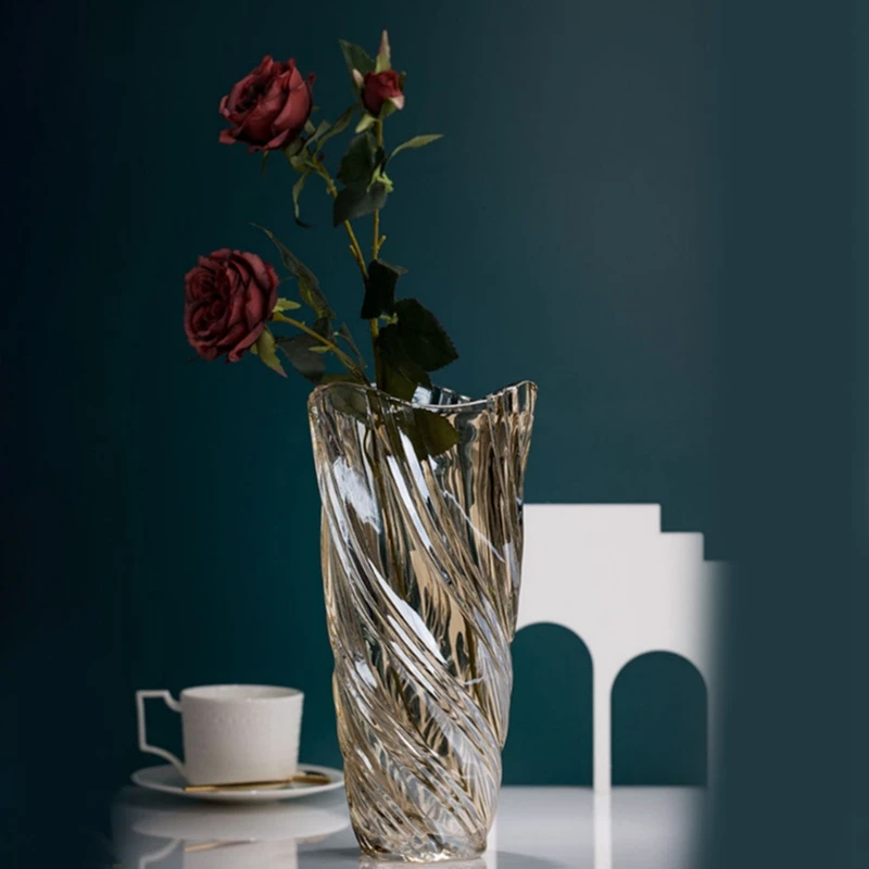 1Pcs Ryukuang Crystal Glass Vase Flower Arrangement Decorative American Living Room Model Room Hotel Ornaments
1Pcs Ryukuang Crystal Glass Vase Flower Arrangement Decorative American Living Room Model Room Hotel Ornaments