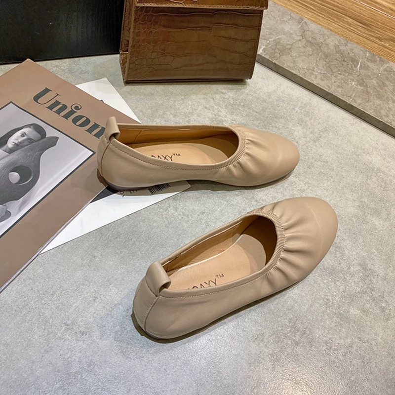 Crrcrrcrr Women Shallow Sweet Slip-on Spring Ballet Flats Office Ladies Comfortable Fashion Round Toe Soft Khaki Loafers
Crrcrrcrr Women Shallow Sweet Slip-on Spring Ballet Flats Office Ladies Comfortable Fashion Round Toe Soft Khaki Loafers