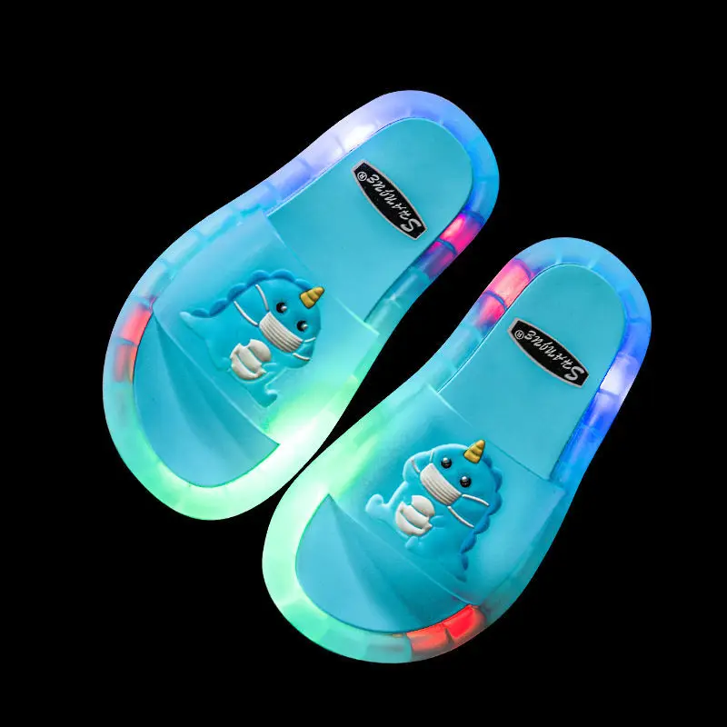 2021 New Summer Girls Boys Luminous Slippers Children Soft PVC Toddler Kids Home Sandals Comfortable Baby Pink LED light Shoes
2021 New Summer Girls Boys Luminous Slippers Children Soft PVC Toddler Kids Home Sandals Comfortable Baby Pink LED light Shoes
