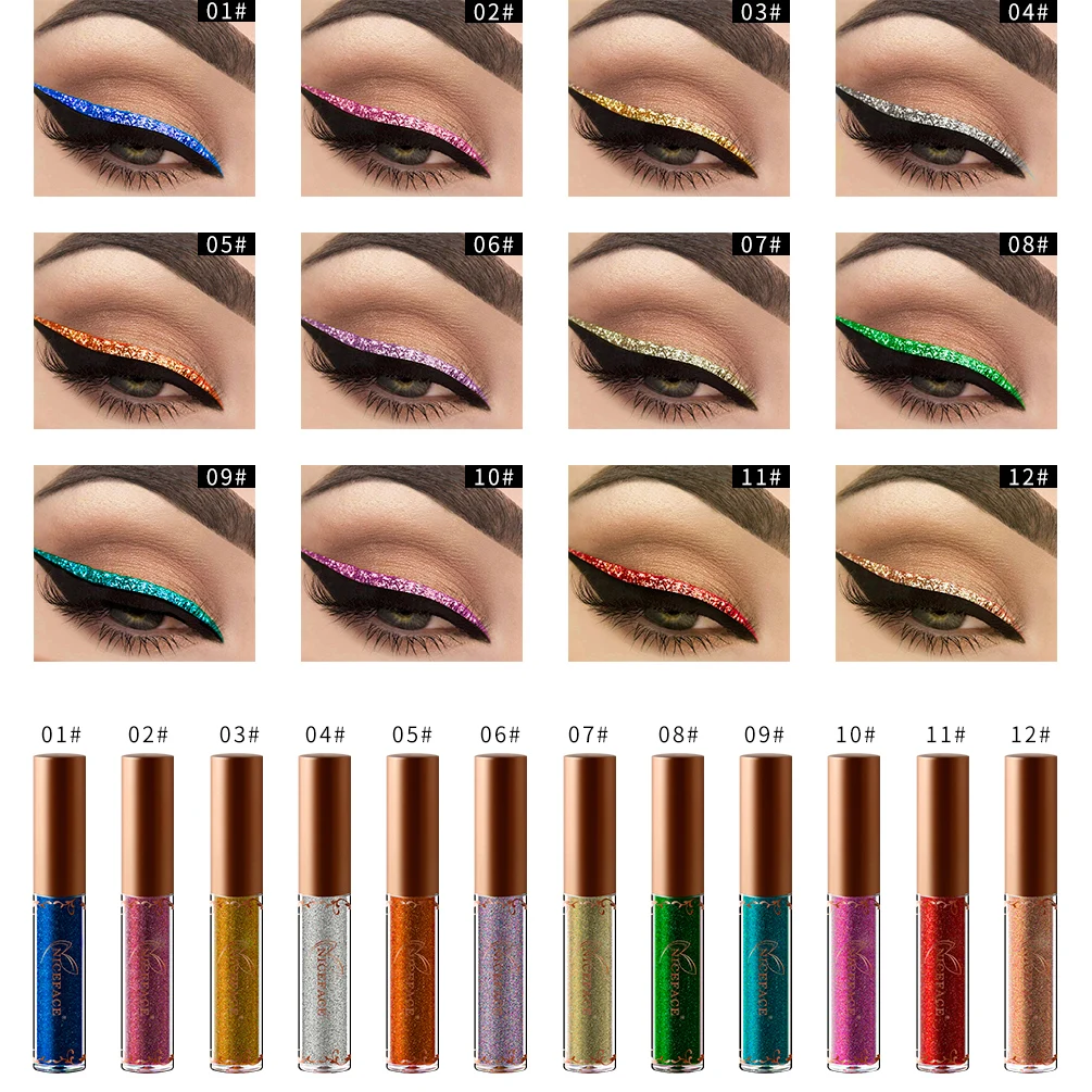 12 Colors Metallic Color Shiny Diamond Liquid Eyeliner High Gloss Pearlescent Liquid Eyeliner
12 Colors Metallic Color Shiny Diamond Liquid Eyeliner High Gloss Pearlescent Liquid Eyeliner