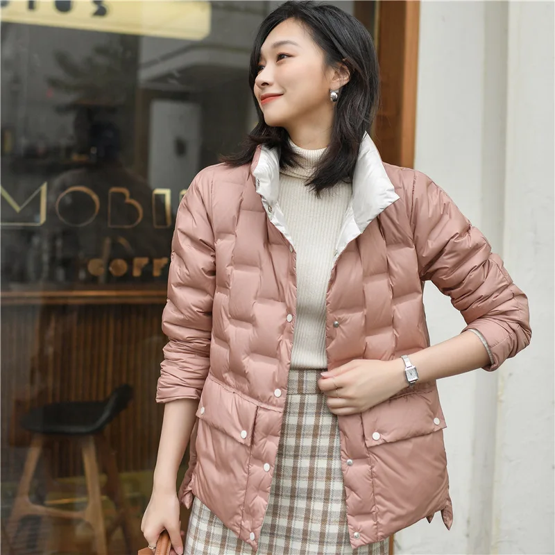 2021Winter High-quality Lightweight Feather Jacket Women 90% White Duck Down Coat Fashion Version Loose Irregular Outwear
2021Winter High-quality Lightweight Feather Jacket Women 90% White Duck Down Coat Fashion Version Loose Irregular Outwear