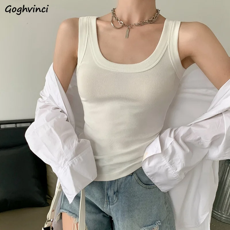 Женский однотонный укороченный топ без рукавов Camis, пикантные облегающие универсальные трикотажные Модные женские шикарные майки в Корейс...
Женский однотонный укороченный топ без рукавов Camis, пикантные облегающие универсальные трикотажные Модные женские шикарные майки в Корейс...