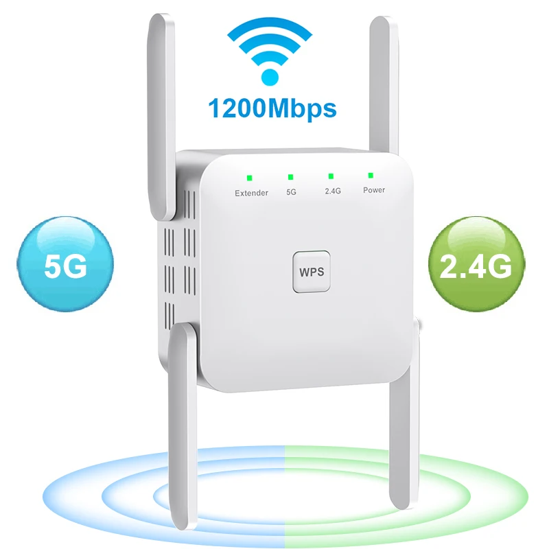 5 Ghz WiFi Repeater Wireless Wifi Extender 1200Mbps Wi-Fi Amplifier 802.11N Long Range Wi fi Signal Booster 2.4G Wifi Repiter
5 Ghz WiFi Repeater Wireless Wifi Extender 1200Mbps Wi-Fi Amplifier 802.11N Long Range Wi fi Signal Booster 2.4G Wifi Repiter